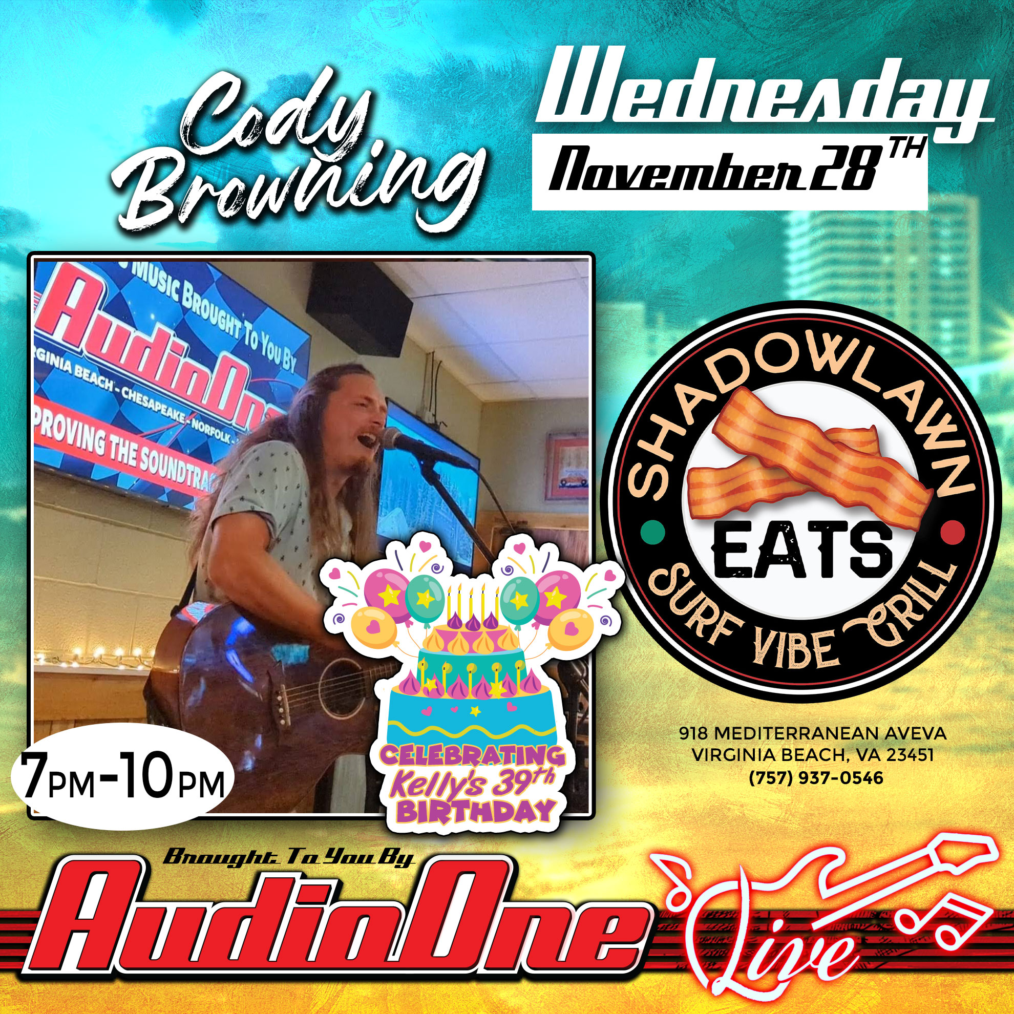 Cody Browning at Shadowlawn Eats Audio One